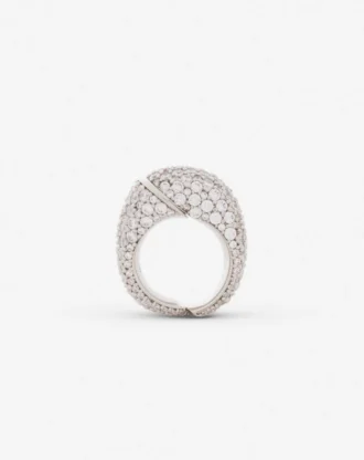 Anillo con diamantes de imitación Haute Séquence
