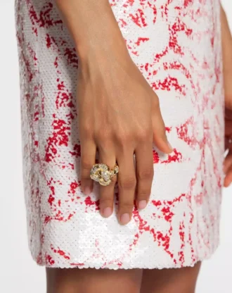 Anillo Melodie con diamantes de imitación