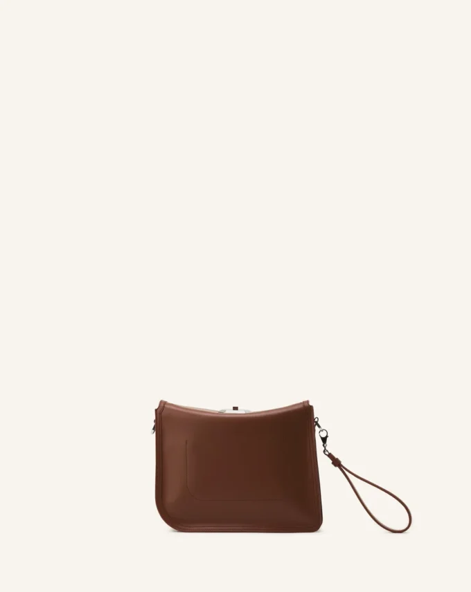 Bolso de mano asimétrico de piel Compagnon Bolso de mano asimétrico de piel Compagnon