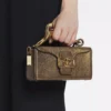 Bolso Nano Pencil Cat en piel granulada metalizada Bolso Nano Pencil Cat en piel granulada metalizada