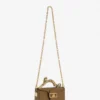 Bolso Nano Pencil Cat en piel granulada metalizada Bolso Nano Pencil Cat en piel granulada metalizada