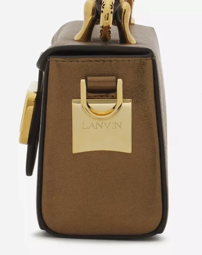 Bolso Nano Pencil Cat en piel granulada metalizada Bolso Nano Pencil Cat en piel granulada metalizada