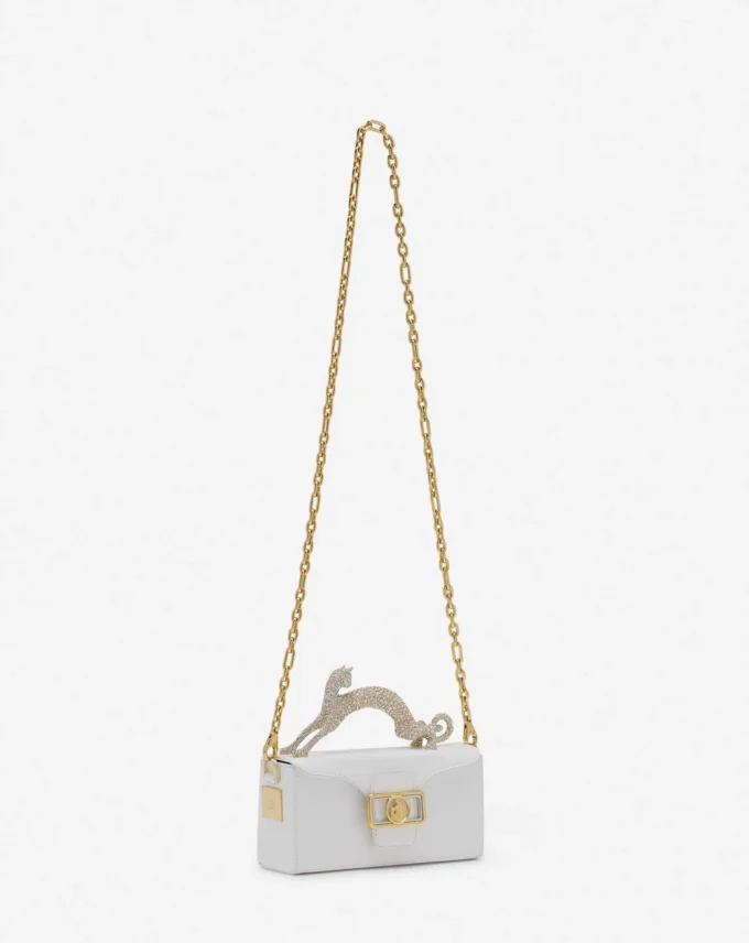 Bolso Pencil Cat de cuero y pedrería Bolso Pencil Cat de cuero y pedrería