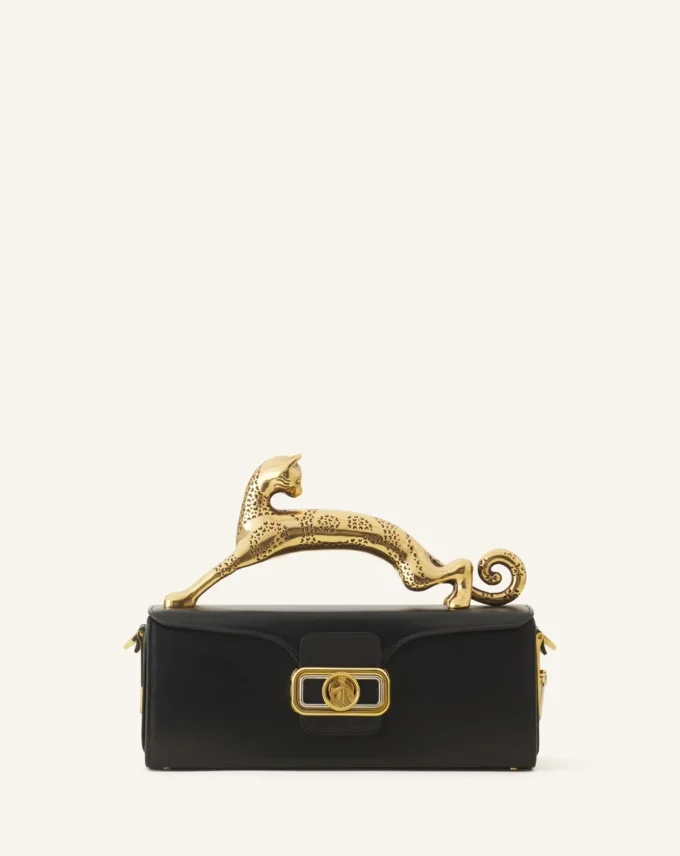 Bolso Pencil Cat en piel de becerro