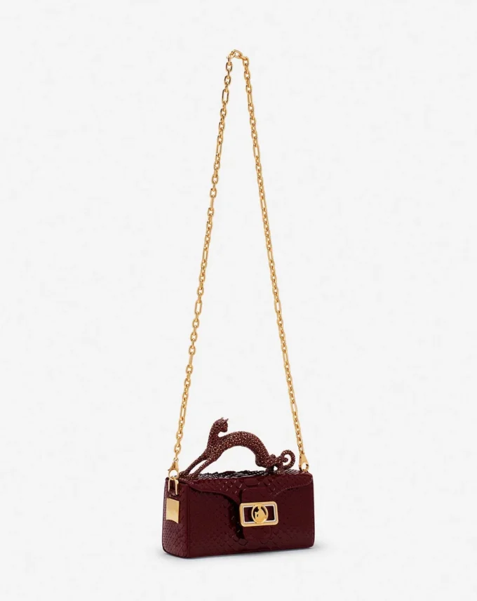 Bolso Pencil Cat Python y Rhinestone