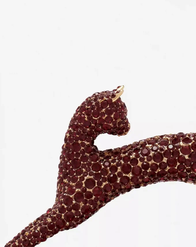 Bolso Pencil Cat Python y Rhinestone