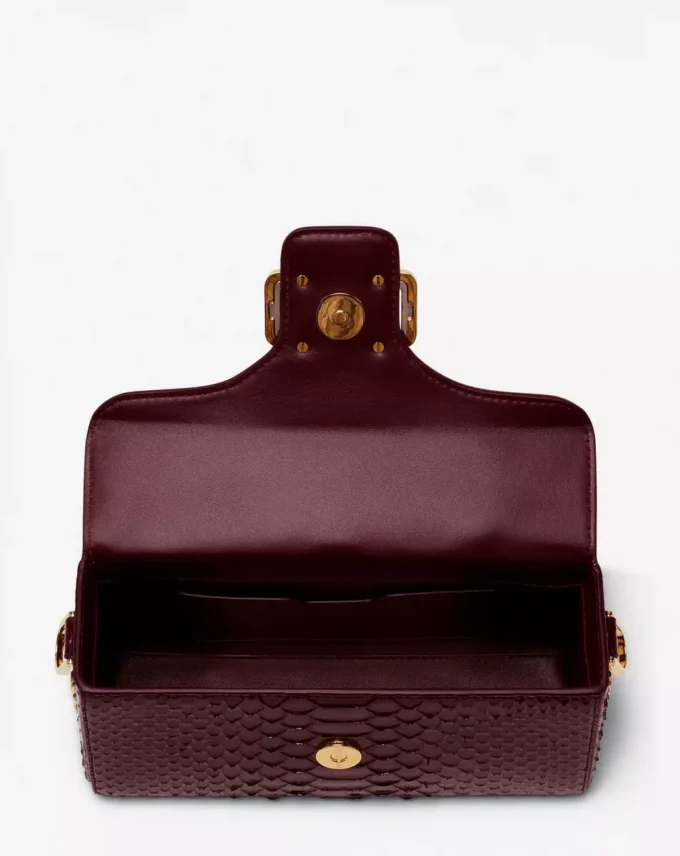 Bolso Pencil Cat Python y Rhinestone