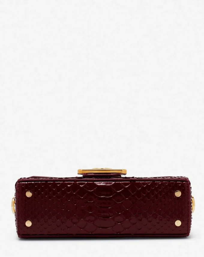 Bolso Pencil Cat Python y Rhinestone