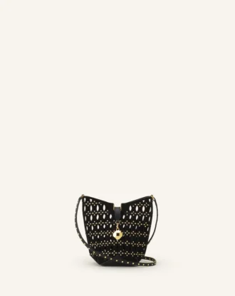 Bolso tipo cubo Catch Nano de Lanvin en ante