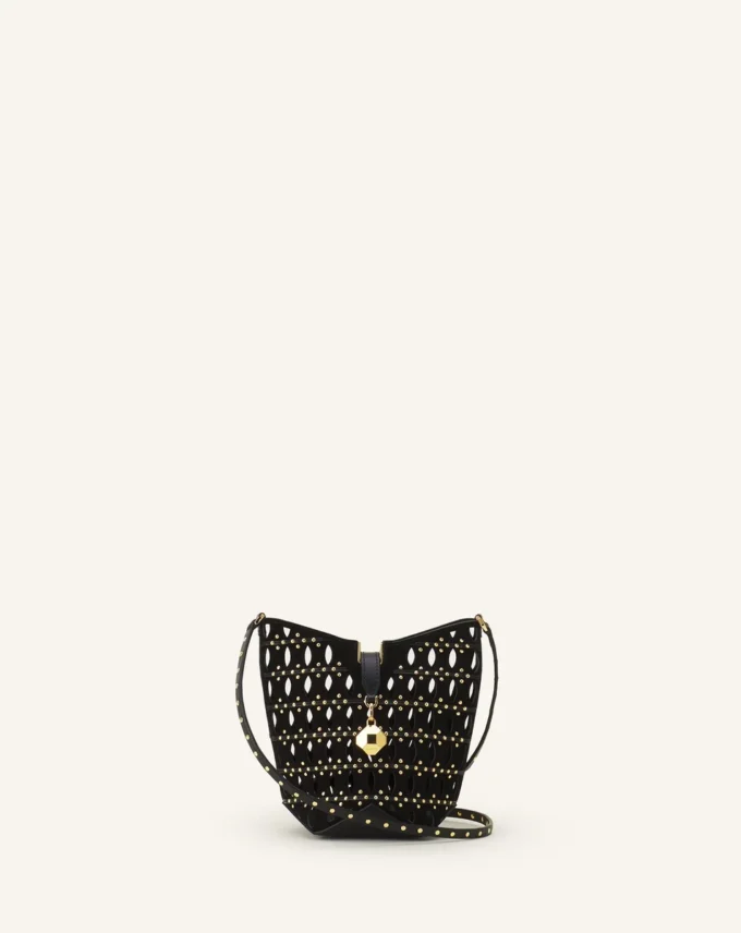 Bolso tipo cubo Catch Nano de Lanvin en ante Bolso tipo cubo Catch Nano de Lanvin en ante