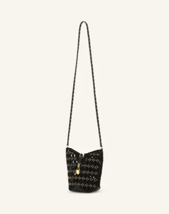 Bolso tipo cubo Catch Nano de Lanvin en ante