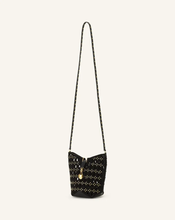 Bolso tipo cubo Catch Nano de Lanvin en ante Bolso tipo cubo Catch Nano de Lanvin en ante