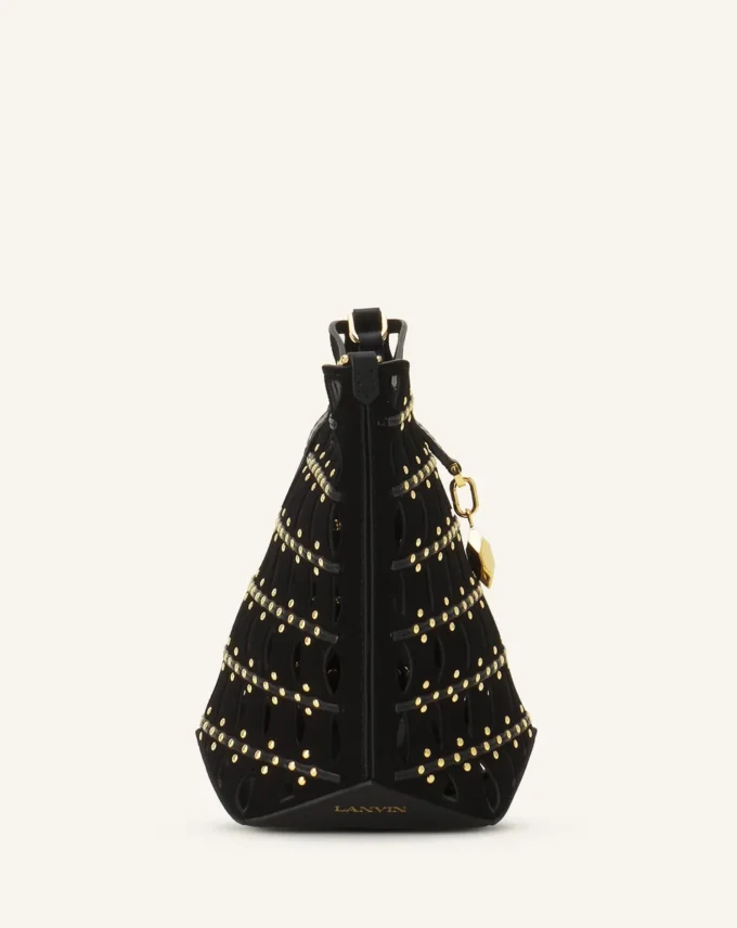 Bolso tipo cubo Catch Nano de Lanvin en ante Bolso tipo cubo Catch Nano de Lanvin en ante