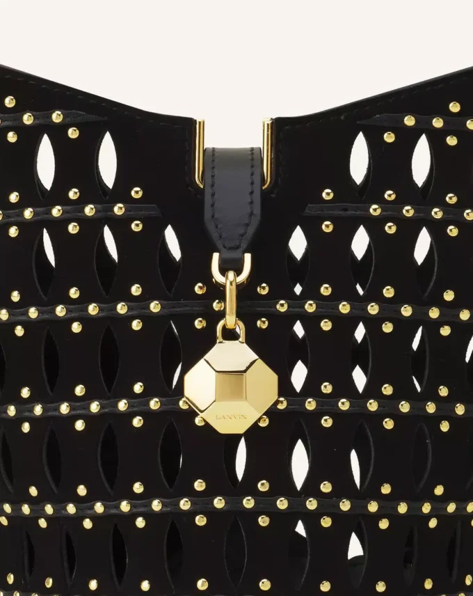 Bolso tipo cubo Catch Nano de Lanvin en ante Bolso tipo cubo Catch Nano de Lanvin en ante