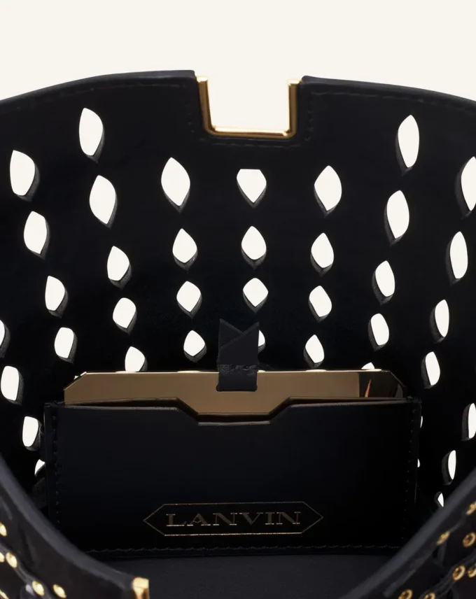 Bolso tipo cubo Catch Nano de Lanvin en ante Bolso tipo cubo Catch Nano de Lanvin en ante