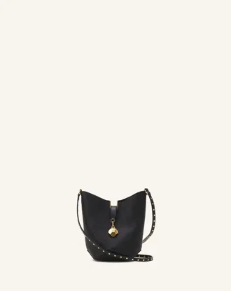 Bolso tipo cubo de cuero Catch Nano de Lanvin