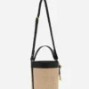 Bolso tipo cubo Séquence Raffia