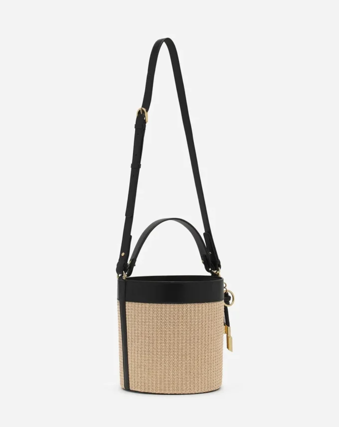 Bolso tipo cubo Séquence Raffia