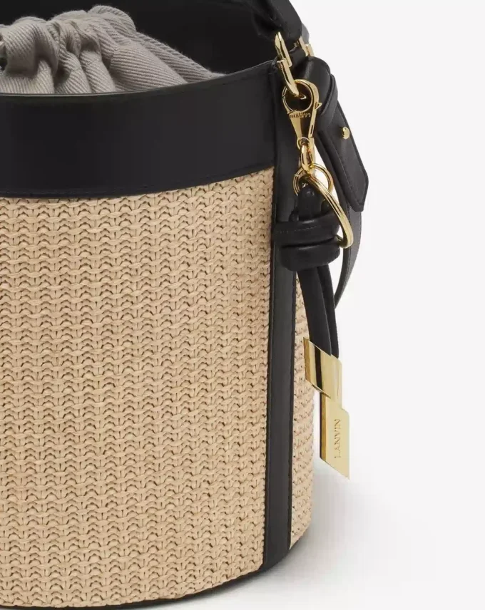 Bolso tipo cubo Séquence Raffia