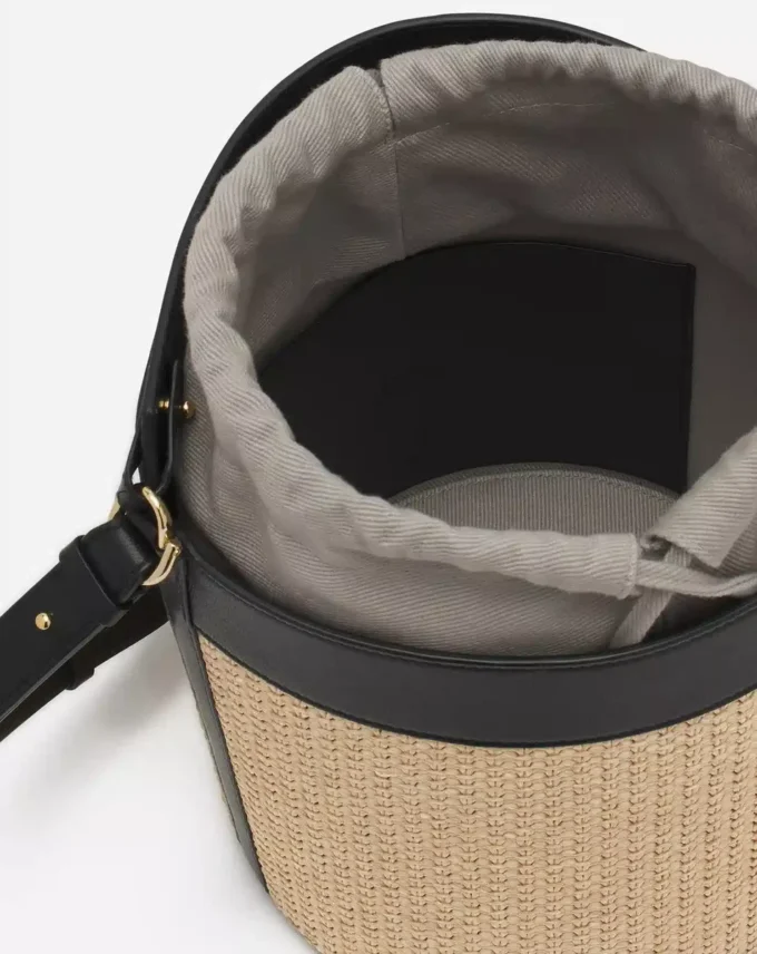 Bolso tipo cubo Séquence Raffia