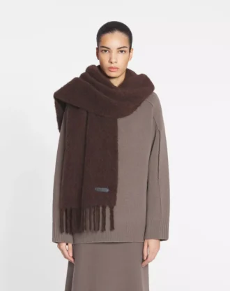 Bufanda con flecos de lana Lanvin
