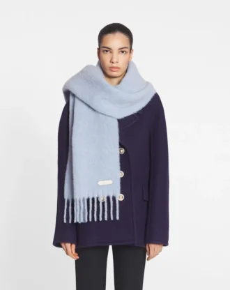 Bufanda con flecos de lana Lanvin
