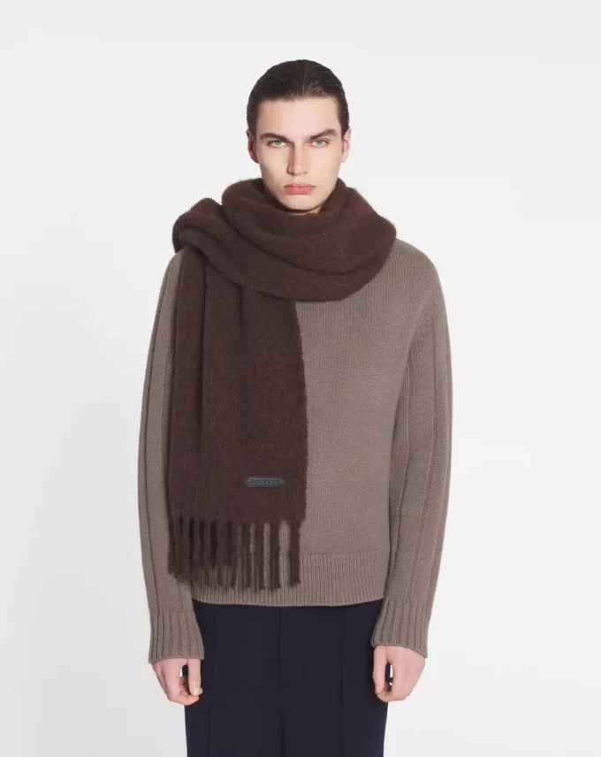 Bufanda con flecos de lana Lanvin Bufanda con flecos de lana Lanvin