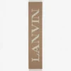 Bufanda de lana con flecos Lanvin Signature