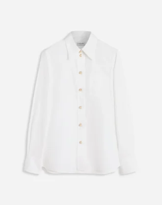 Camisa de manga larga en popelín