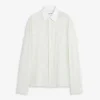 Camisa de voile de algodón con aberturas