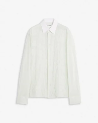 Camisa de voile de algodón con aberturas