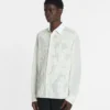 Camisa de voile de algodón con aberturas