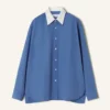 Camisa oversize de popelín de algodón Camisa oversize de popelín de algodón