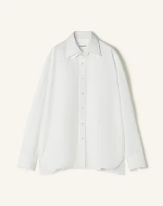 Camisa oversize de popelín de algodón