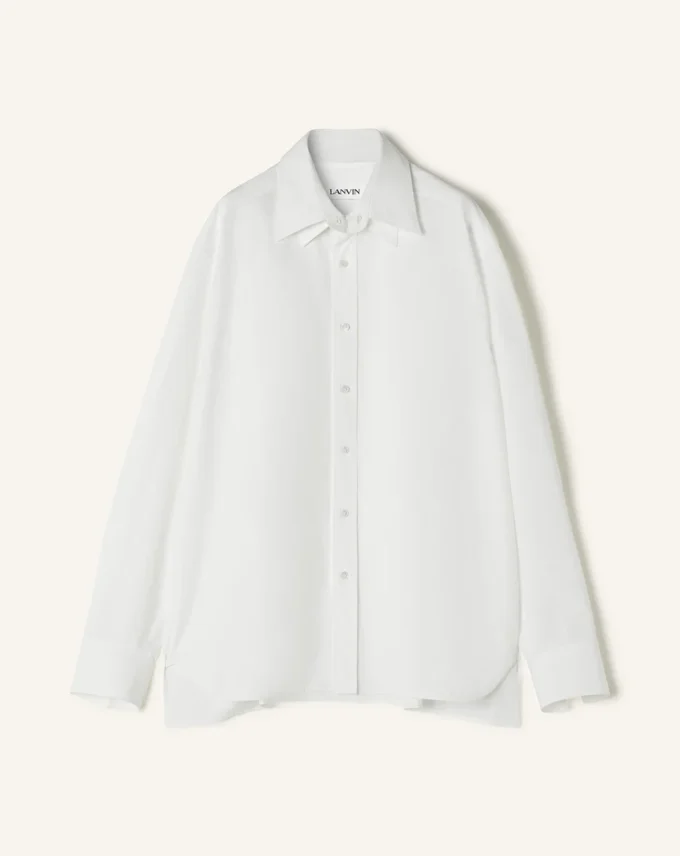 Camisa oversize de popelín de algodón Camisa oversize de popelín de algodón
