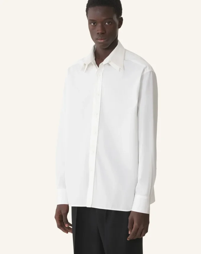 Camisa oversize de popelín de algodón Camisa oversize de popelín de algodón