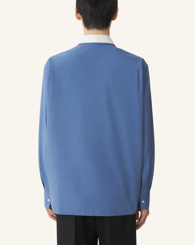Camisa oversize de popelín de algodón Camisa oversize de popelín de algodón