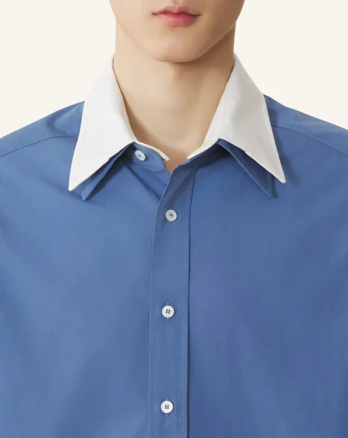 Camisa oversize de popelín de algodón Camisa oversize de popelín de algodón