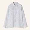 Camisa oversize de popelín de algodón a rayas