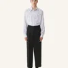 Camisa oversize de popelín de algodón a rayas