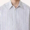 Camisa oversize de popelín de algodón a rayas