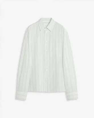 Camisa recta de algodón