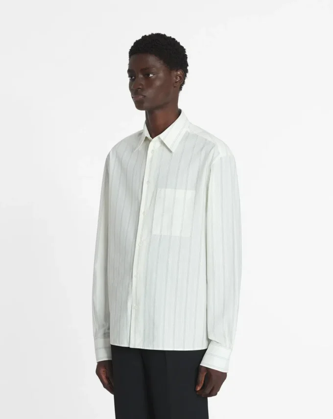 Camisa recta de algodón Camisa recta de algodón