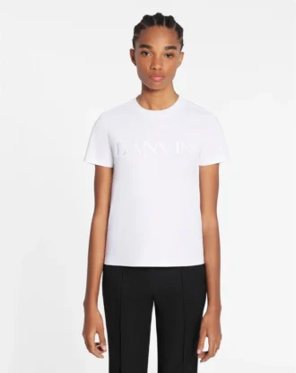 Camiseta clásica con bordado Lanvin