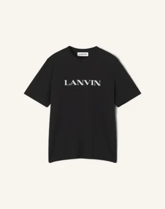 Camiseta de algodón bordada Lanvin