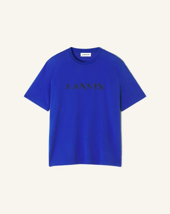 Camiseta de algodón bordada Lanvin Camiseta de algodón bordada Lanvin