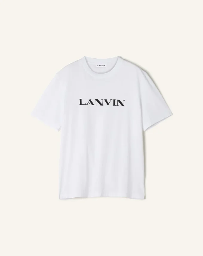 Camiseta de algodón bordada Lanvin Camiseta de algodón bordada Lanvin