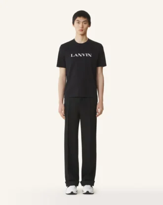 Camiseta de algodón bordada Lanvin