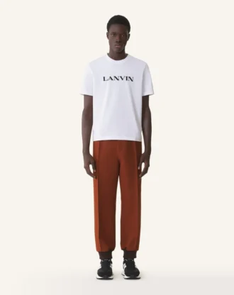 Camiseta de algodón bordada Lanvin