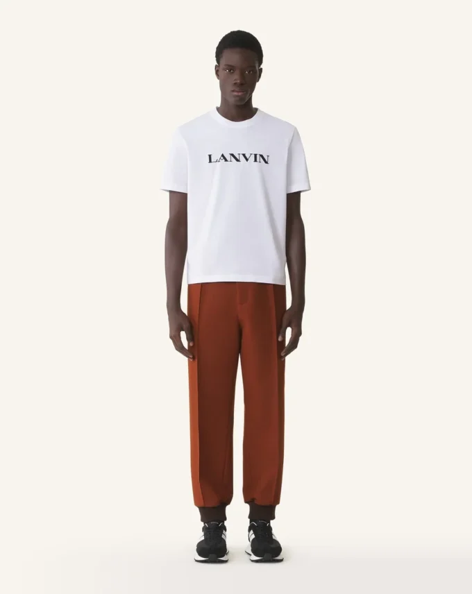 Camiseta de algodón bordada Lanvin Camiseta de algodón bordada Lanvin